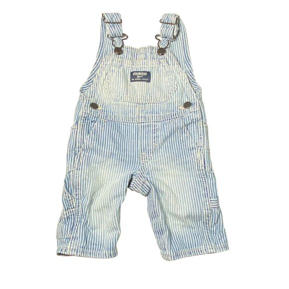 Vintage Other - Oshkosh Vestbak Pinstripe Denim Overalls 3M EUC